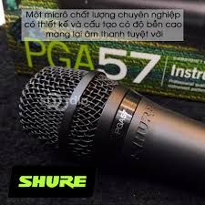 Micro thu âm nhạc cụ Shure PGA57-LC Cardiod Dynamic