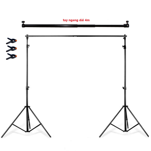 Giá Treo Phông 3 x 4m - Giá treo phông chắc chắn di động loại có thể rút 1,3m - 1,4m