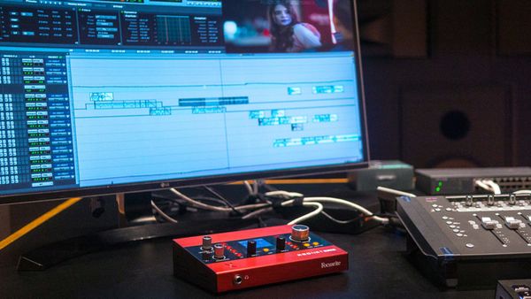 Focusrite RedNet X2P 2x2 Dante Audio Interface with Red Evolution Mic Preamps