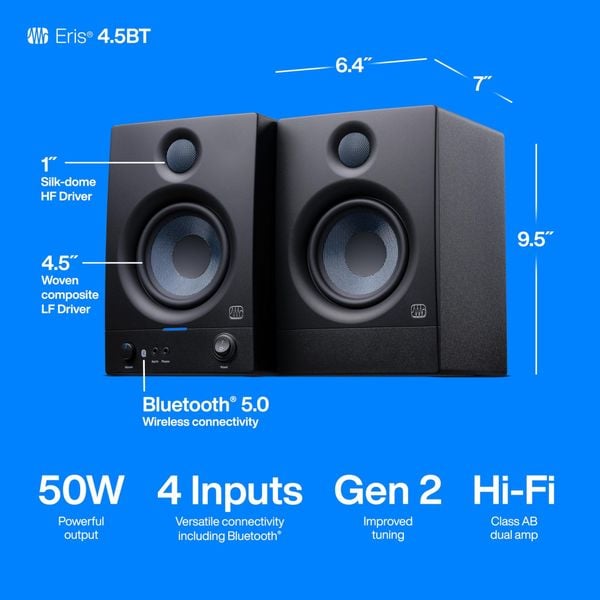 Loa Kiểm Âm Presonus Eris E4.5 BT Bluetooth (Cặp)