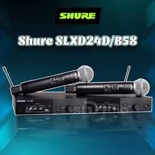 Bộ thu và phát kèm micro không dây Shure SVX288/PG58 - Micro không dây cầm tay (2mic)