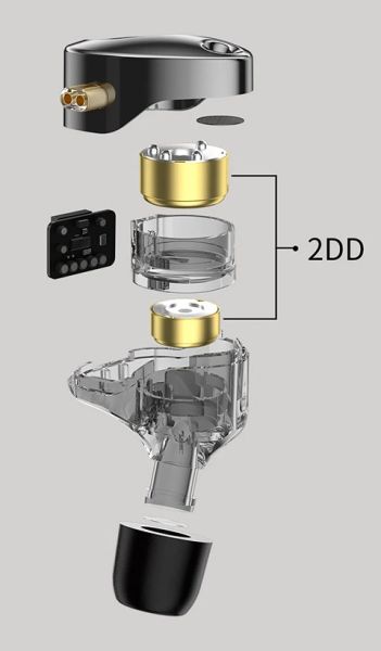 Tai nghe KZ Castor | Tai nghe nhét tai livestream ( In ear ) Silver