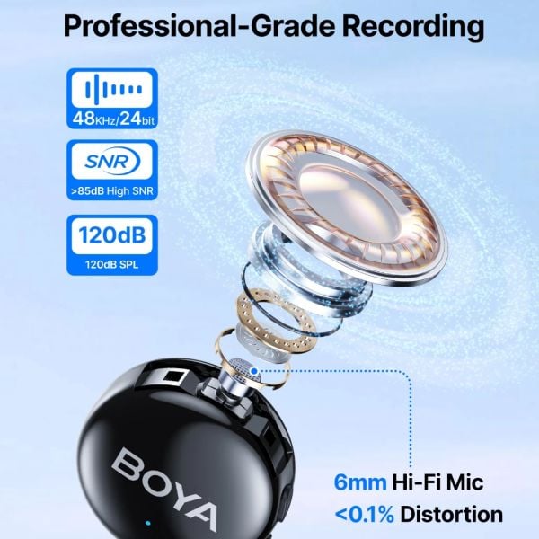 Micro Không Dây BOYALINK 3-01 Màu đenmicro không dây Button-Sized