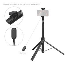 SmallRig 4926 - One-Touch Deploy Selfie Stick Tripod ST-30 (Black)