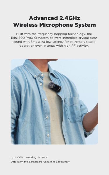 Bộ micro không dây Saramonic Blink500 ProX Q10 cổng 3.5mm