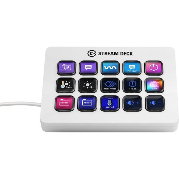 Thiết bị Stream Elgato StreamDeck MK2 Màu Trắng (15 phím) - Màn hình phụ StreamDesk MK2