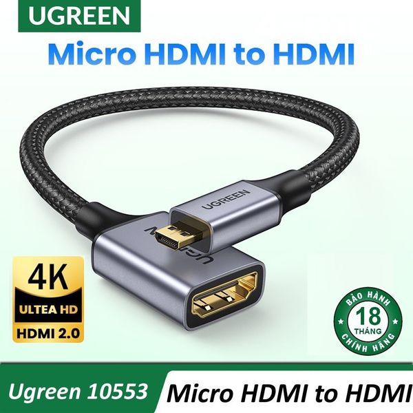 Đầu chuyển Micro HDMI sang HDMI Ugreen 10533