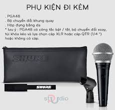 Micro có dây cầm tay Shure PGA48-LC Cardiod Dynamic