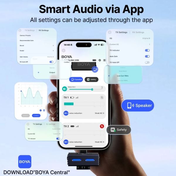 Micro Không Dây BOYALINK 3-01 Màu đenmicro không dây Button-Sized