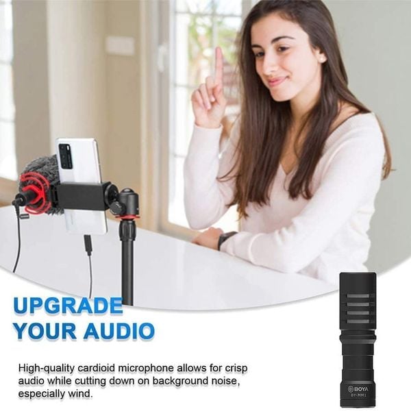 Combo Micro Thu Âm Boya By-VG330 - Micro dành cho điện thoại