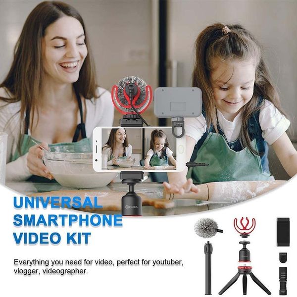 Combo Micro Thu Âm Boya By-VG330 - Micro dành cho điện thoại