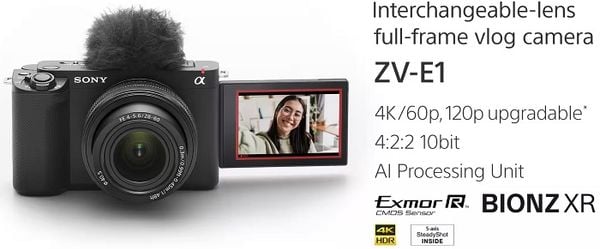 Máy ảnh Sony ZV-E1 (Black, Body Only)