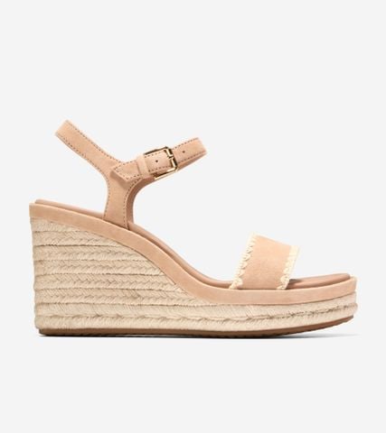 Cloudfeel Asbury Espadrille Wedge Sandal - Beige / 5.5