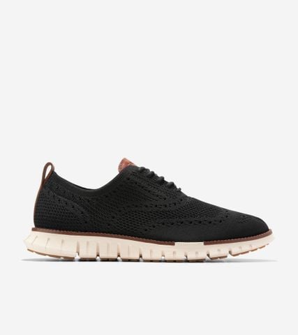 ZerøGrand Remastered Stitchlite Wingtip - Black / 7
