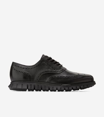 ZerøGrand Remastered Wingtip Oxford - Black / 7