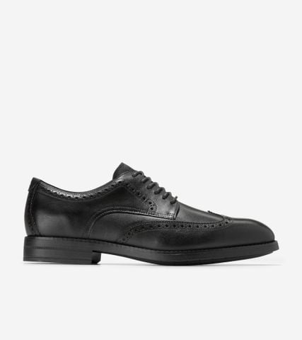 Harmon Grand Wingtip Oxfords - BLACK / 70