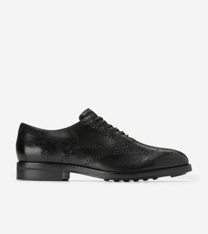 Ledley Grand Brogue Wingtip Oxfords - BLACK / 7 / WIDE