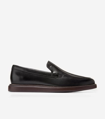 Grand Neoclassic Venetian Loafers - Black / 7