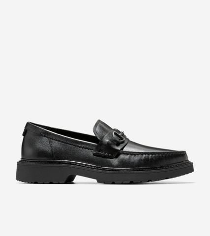 Broome Grand Lug Sole Bit Loafers - Black / 7