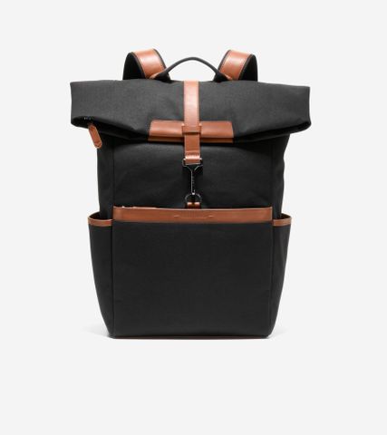 Judson Brushed Twill Backpack - BLACK