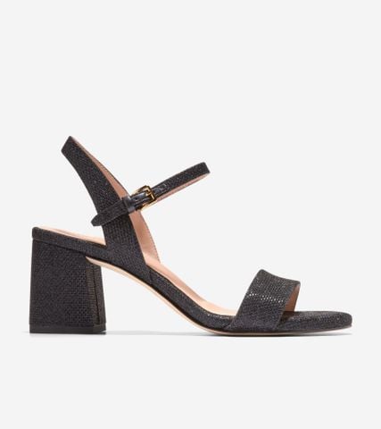 Josie Block Heel Sandal (65Mm) - Black / 5 / Medium