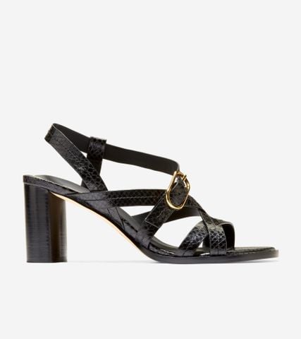 Dillon Heeled Strappy Sandals - Black / 5