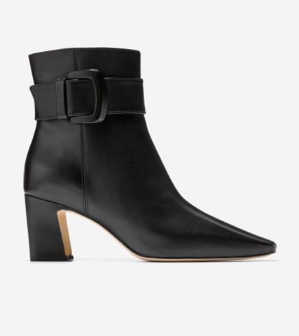 Blanche Buckle Booties - Black / 5