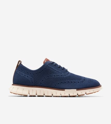 ZerøGrand Remastered Stitchlite Wingtip - Blue / 7