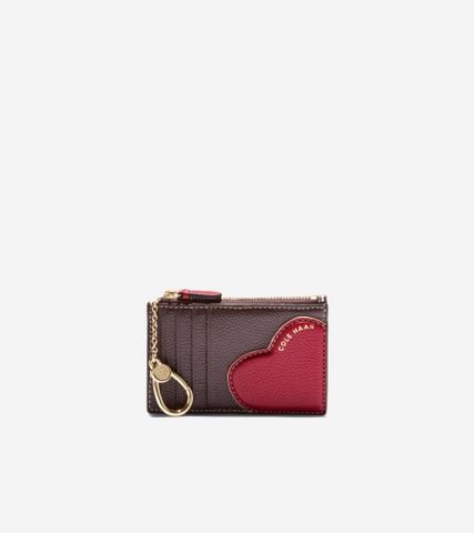 Card Case W/Zi - Brown