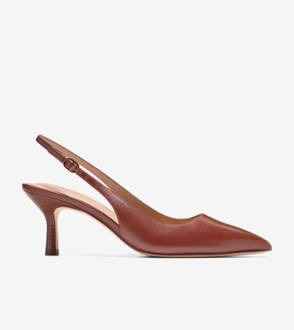 Hansell Sling Back Pumps - BROWN / 5