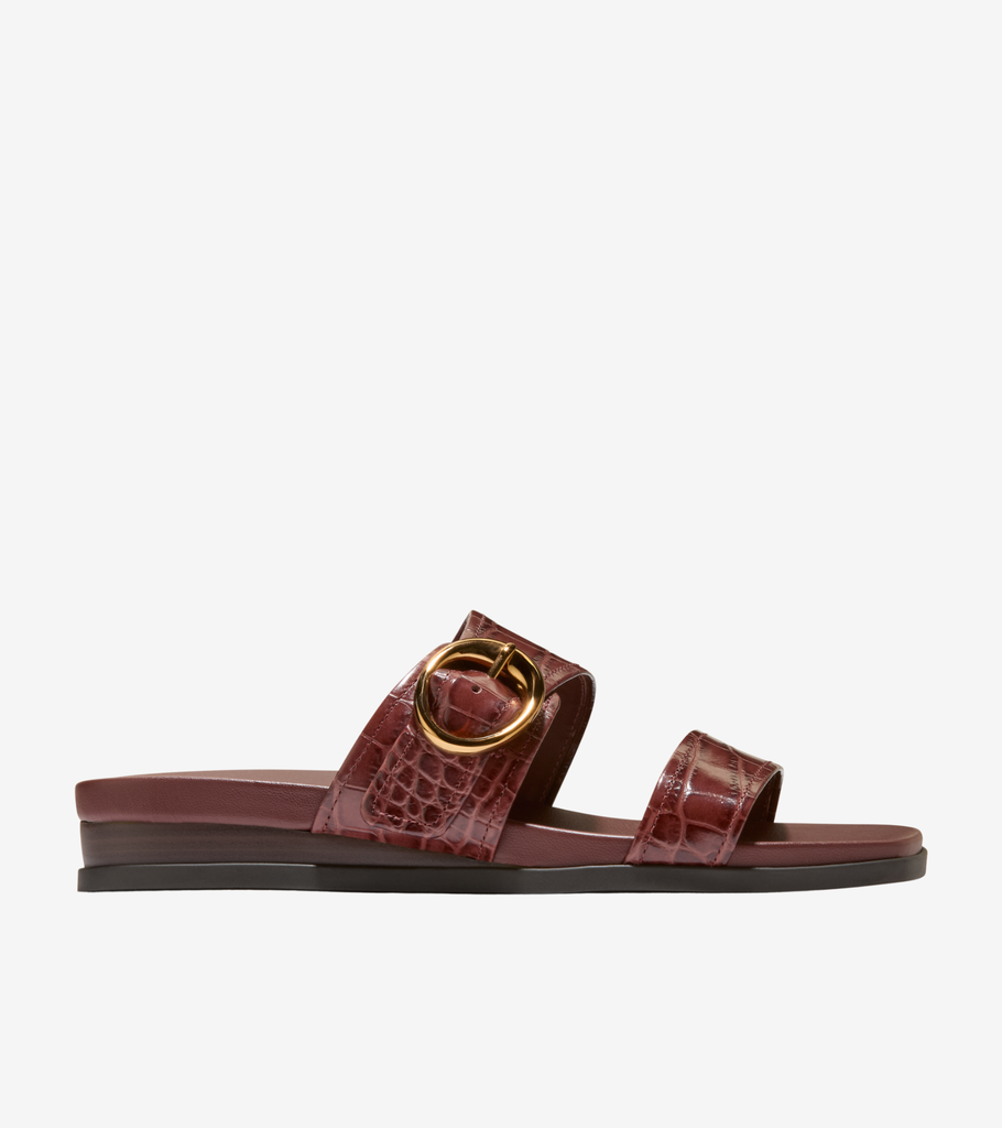 oaklynn double band footbed sandals