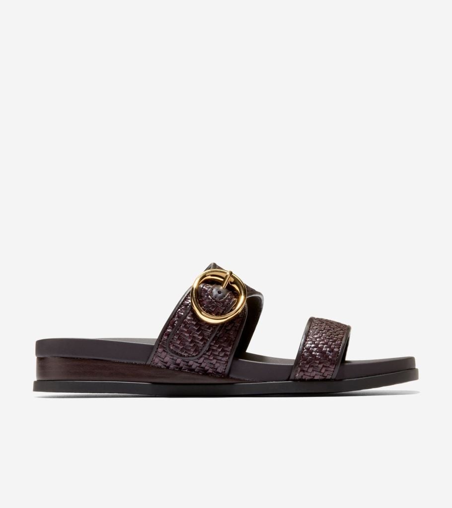 oaklynn double band footbed sandals