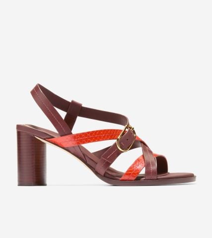 Dillon Heeled Strappy Sandals - Brown / 5