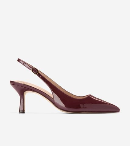 HANSELL SLING BACK PUMPS - DARK RED / 5.5 / Medium
