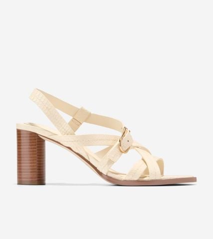 Dillon Heeled Strappy Sandals - Khaki / 5