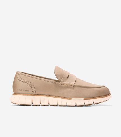 ZERØGRAND REMASTERED PENNY LOAFERS - LATTE / 7 / Wide