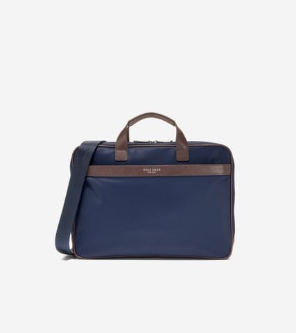 Carson Slim Briefcase - Navy