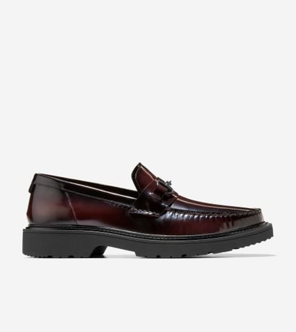 Broome Grand Lug Sole Bit Loafers - Red / 7