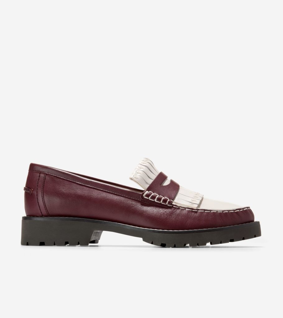 treena lug kiltie loafers