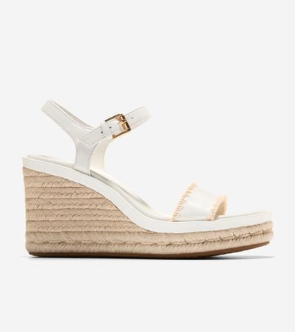 Cloudfeel Asbury Espadrille Wedge Sandal - White / 5.5