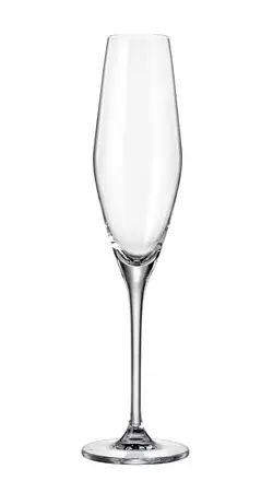  Set 6 ly champagne Loxia 210ml Crystal Bohemia 