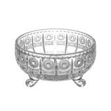  Tô 3 chân M57 12.5cm Crystal Bohemia 