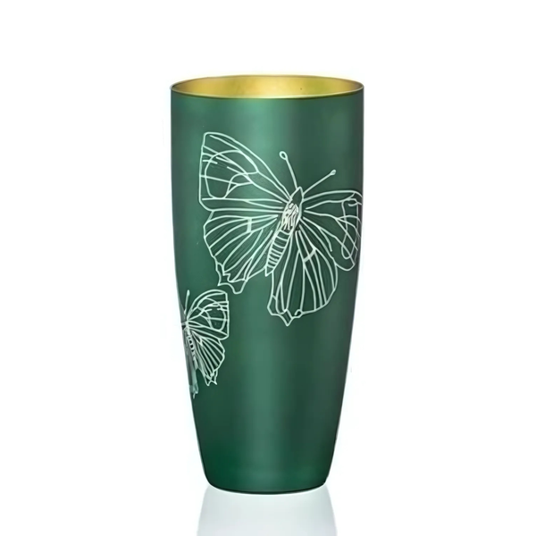  Lọ hoa bom bươm bướm xanh lá 25cm 