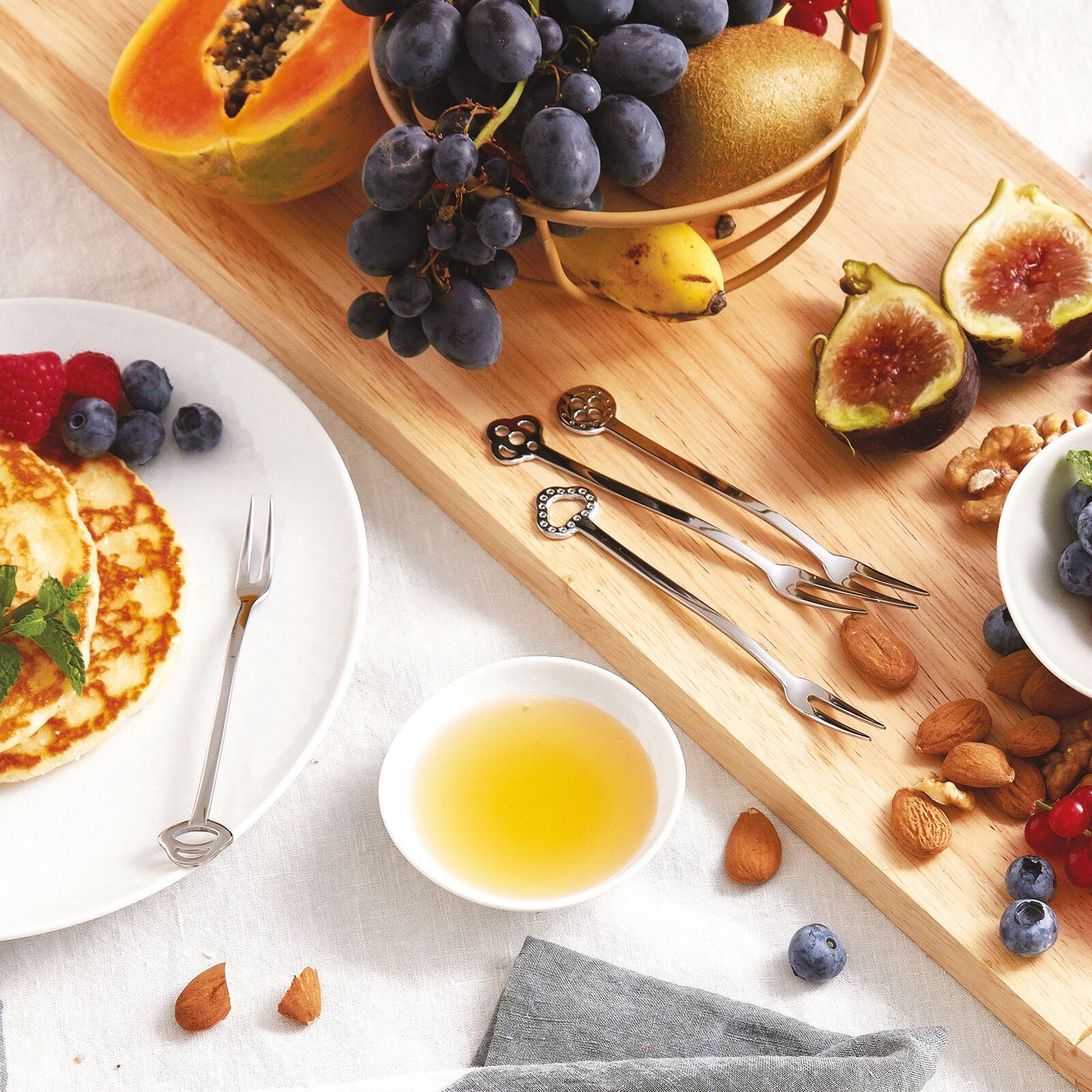  Set 12 dĩa Party Oriental Stainless Steel Mirror Steel Sambonet 