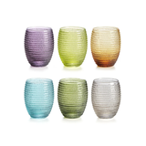  Set 6 cốc Helix Assorted Colours 330ml IVV 