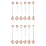  Set 12 thìa Party Spoons Oriental Living Antique PVD Champagne Sambonet 