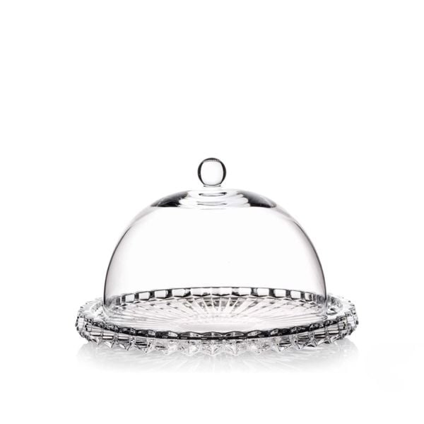  Đĩa pha lê có nắp Crown Jewel 18cm 