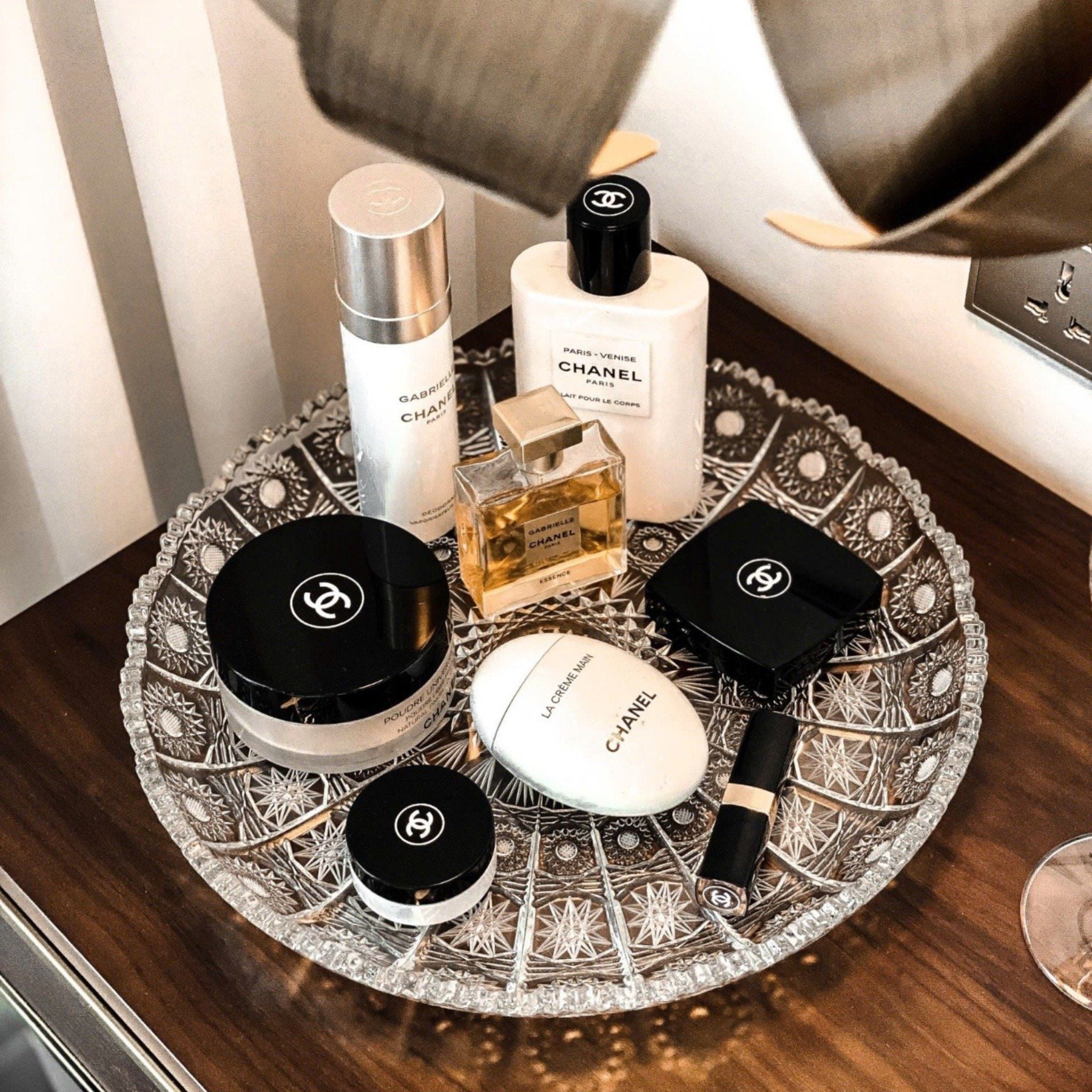  Đĩa Tròn Pha Lê M57 31cm 