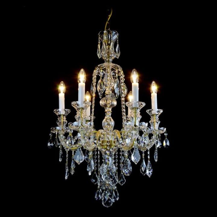  Đèn chùm pha lê Crown 6 