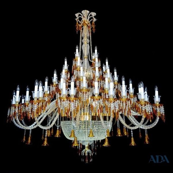  Đèn chùm pha lê thông tầng Grande 